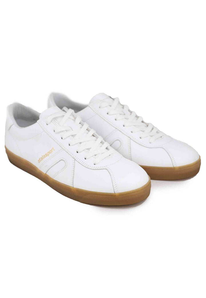 Spatarella Sneakers uomo in pelle bianca Sconto