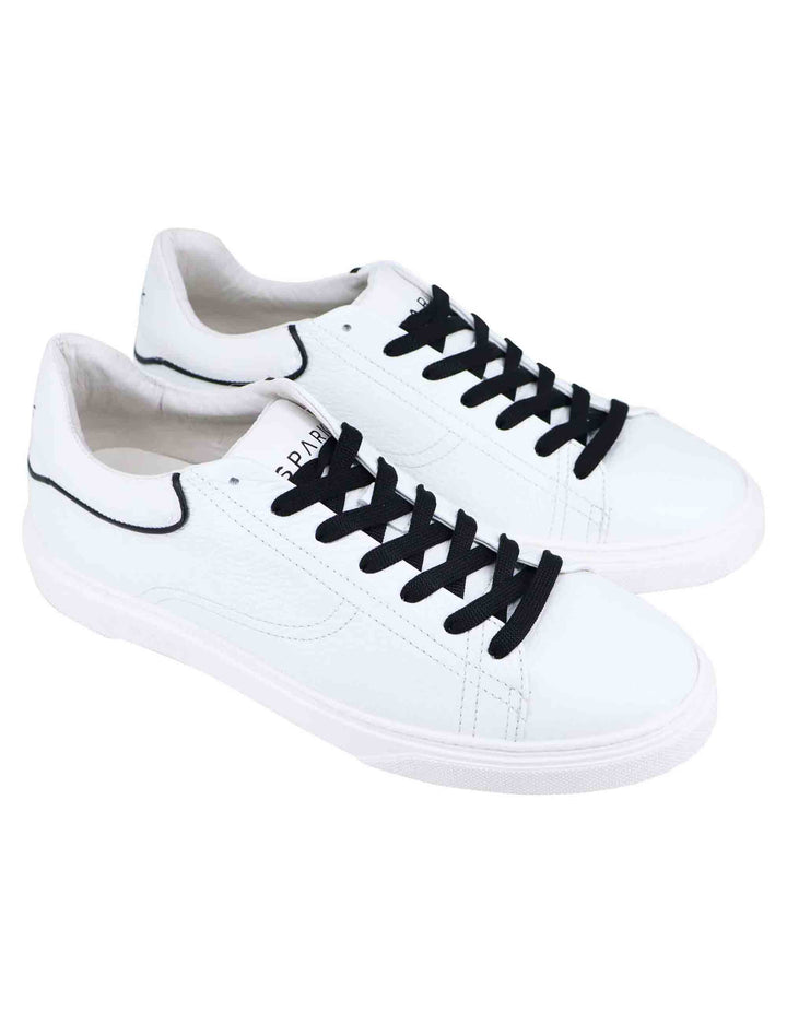 Spatarella Sneakers uomo in pelle bianca Online