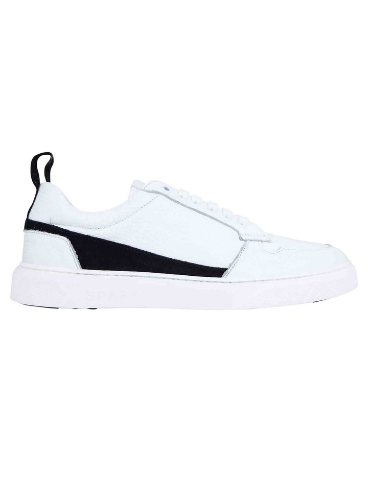 Spatarella Sneakers uomo in pelle bianca Outlet