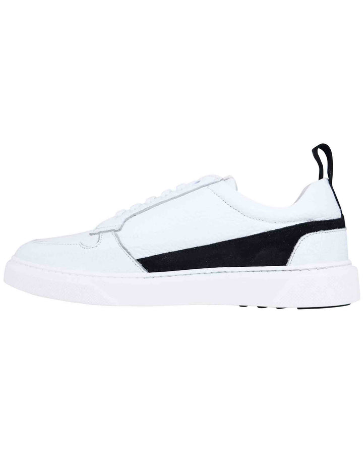 Spatarella Sneakers uomo in pelle bianca Outlet
