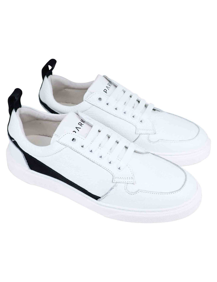 Spatarella Sneakers uomo in pelle bianca Outlet
