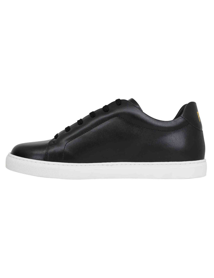 Spatarella Sneakers uomo Foro italico in pelle nera In Vendita
