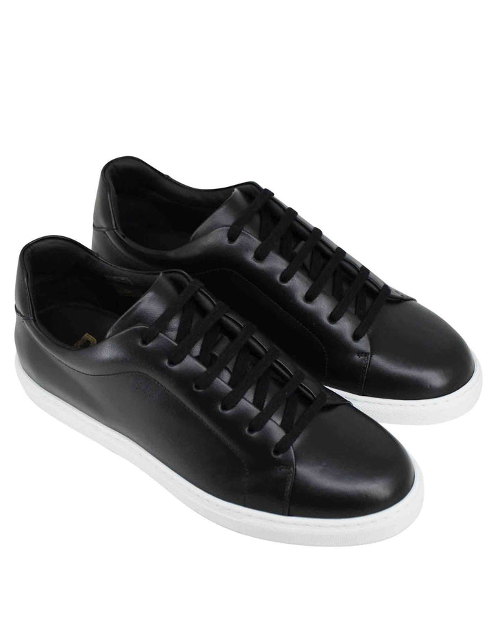 Spatarella Sneakers uomo Foro italico in pelle nera In Vendita
