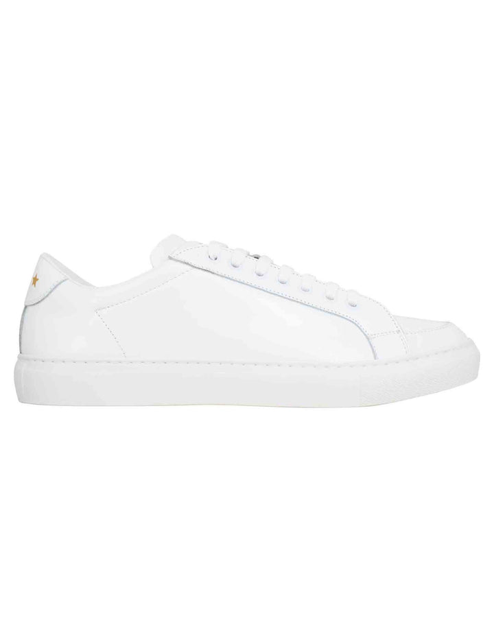 Spatarella Sneakers uomo Top spin in pelle bianca Offerte