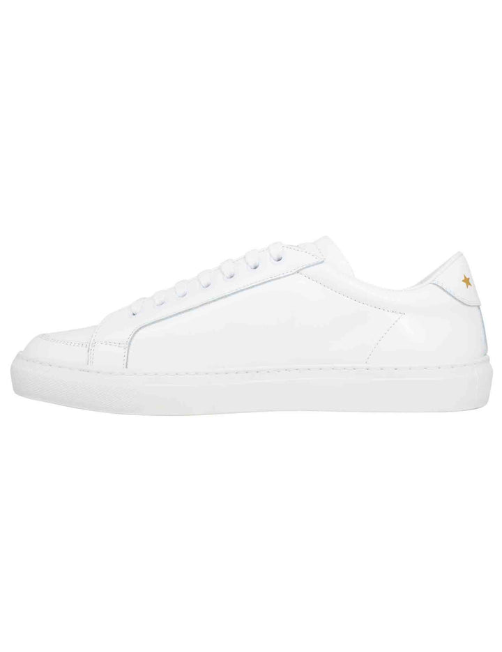 Spatarella Sneakers uomo Top spin in pelle bianca Offerte