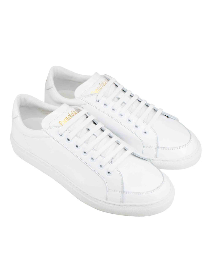 Spatarella Sneakers uomo Top spin in pelle bianca Offerte