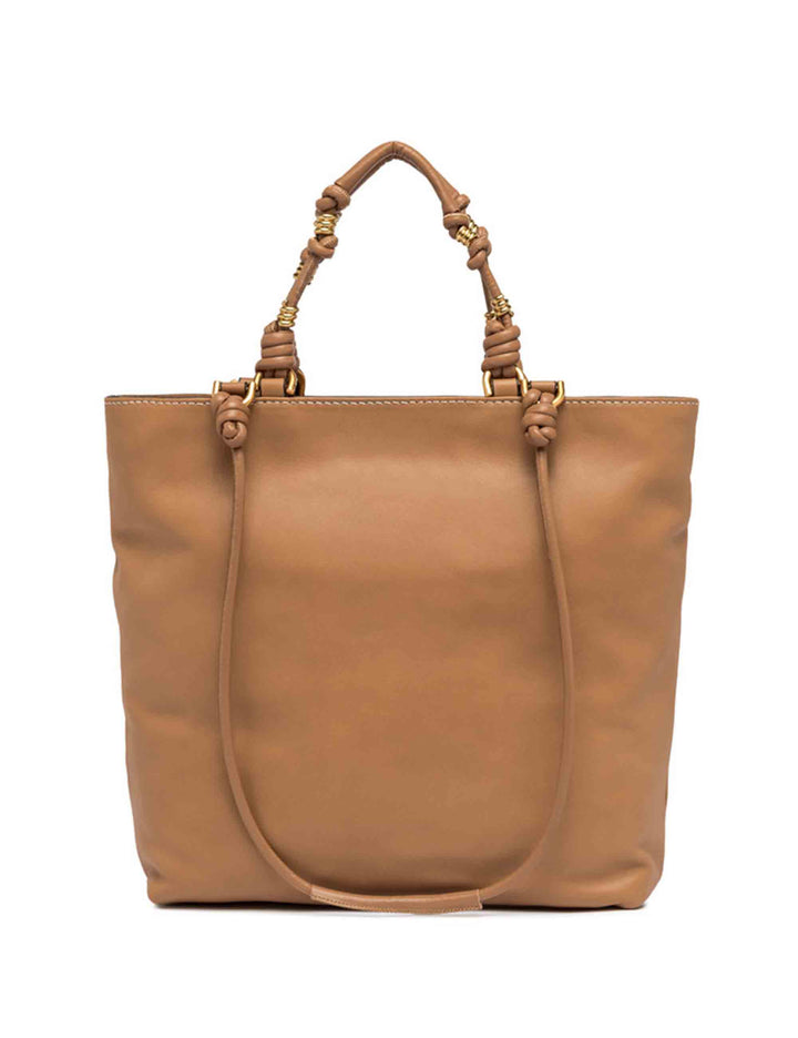 Spatarella Shopping bag donna Camilla in pelle cuoio con doppi manici Negozio