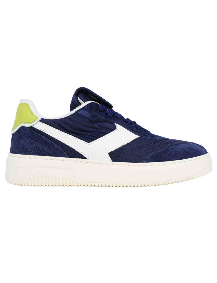 Spatarella Sneakers uomo Pdo in pelle e tessuto blu Shopping Online