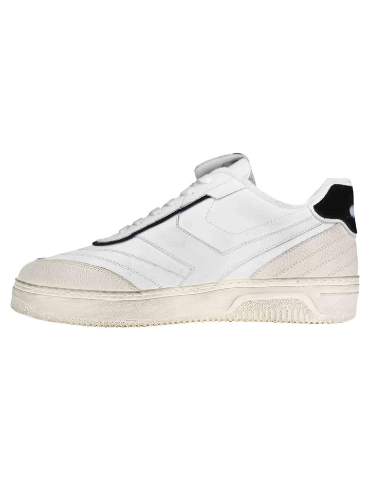 Spatarella Sneakers uomo Pdo in pelle bianca vintage Prezzo Ridotto