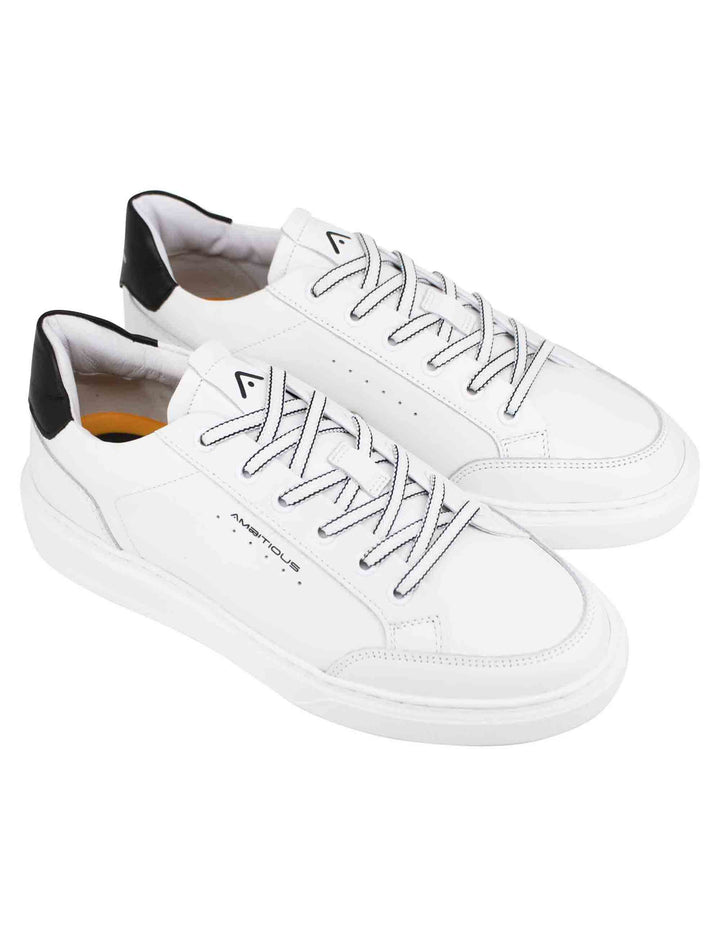 Spatarella Sneakers uomo Kit in pelle bianca Sottocosto