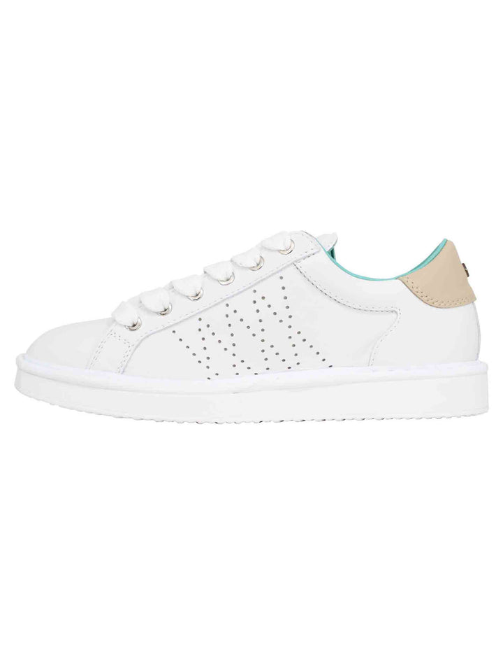 Spatarella Sneakers uomo in pelle bianca Novità