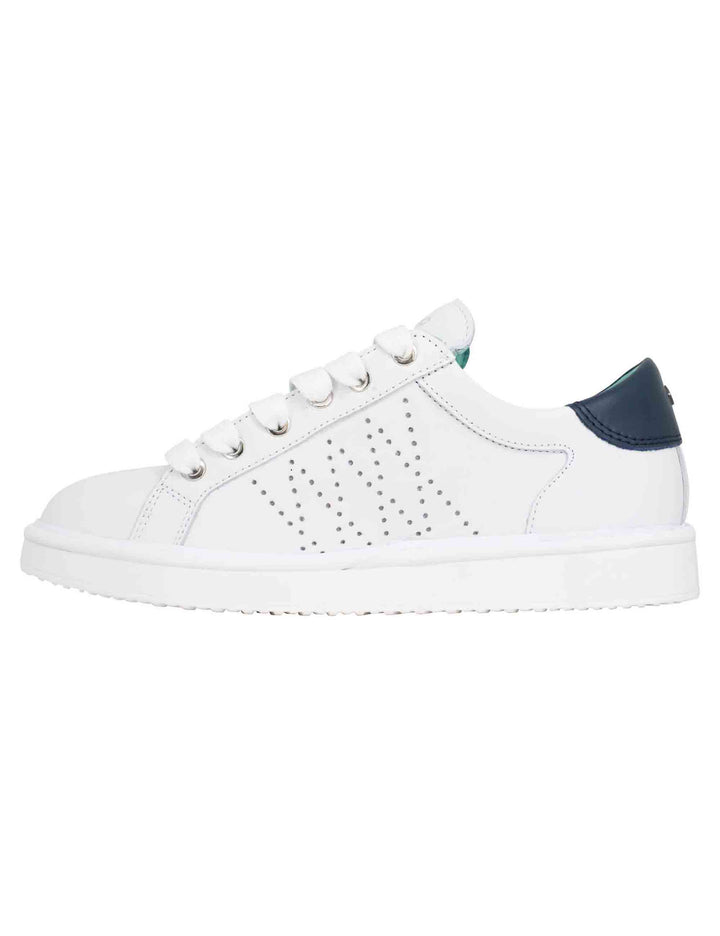 Spatarella Sneakers uomo in pelle bianca Presa