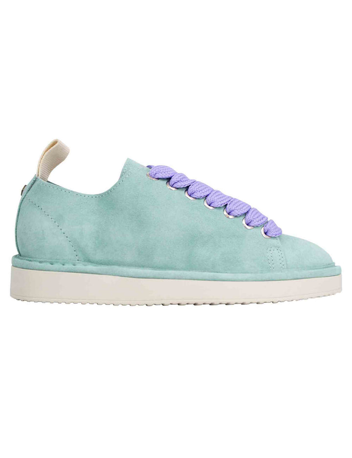 Spatarella Sneakers donna in camoscio celeste Sconto
