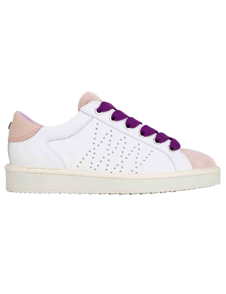 Spatarella Sneakers donna in pelle bianca Economico