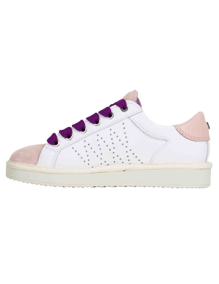 Spatarella Sneakers donna in pelle bianca Economico