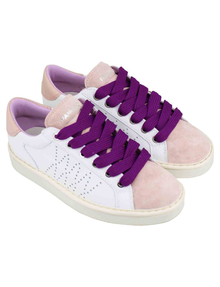 Spatarella Sneakers donna in pelle bianca Economico
