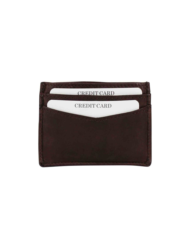 Spatarella Portacarte uomo in pelle vintage testa di moro Hotsell