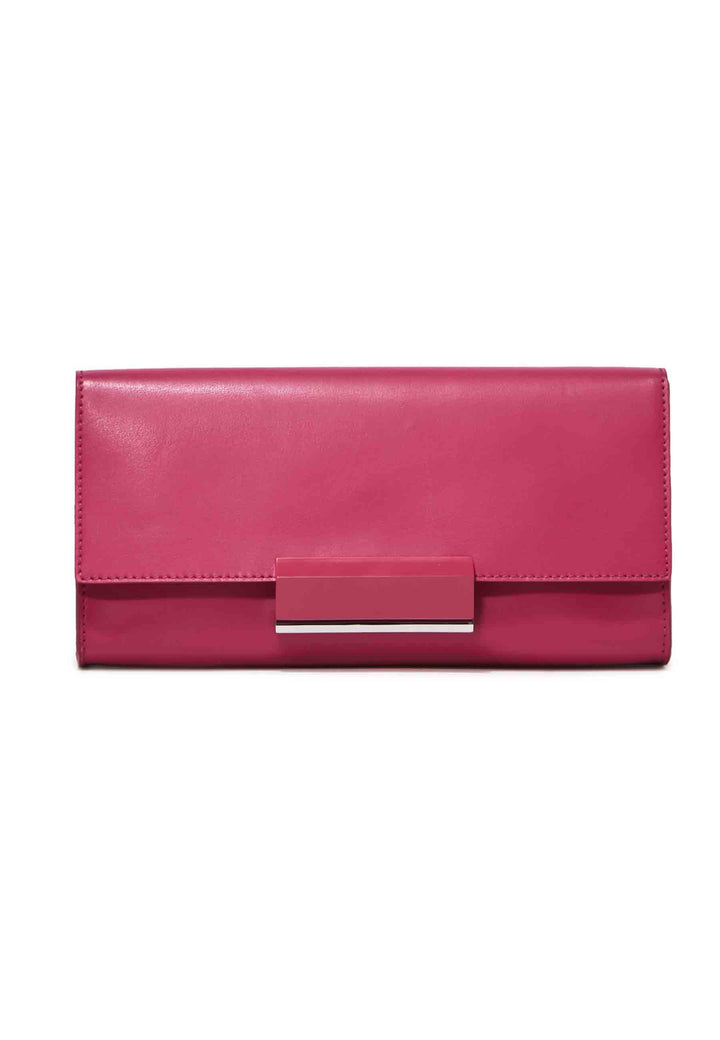 Spatarella Borsa donna pochette rigida Lily in pelle rosso chiaro con tracolla Ultimi tre giorni