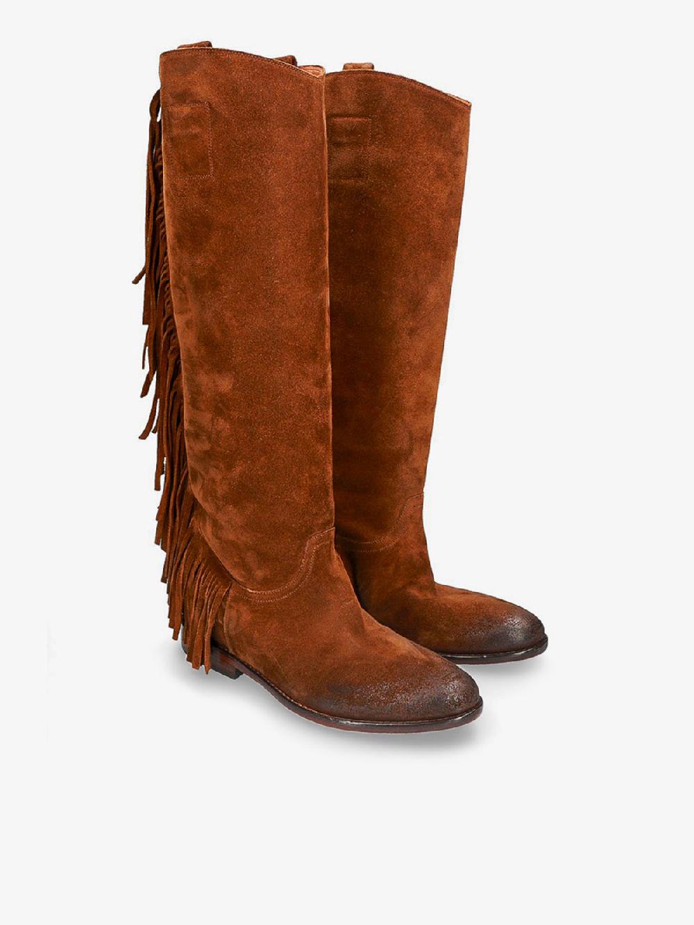 Strategia GIPSY STIVALE CON FRANGE MARRONE Sconto