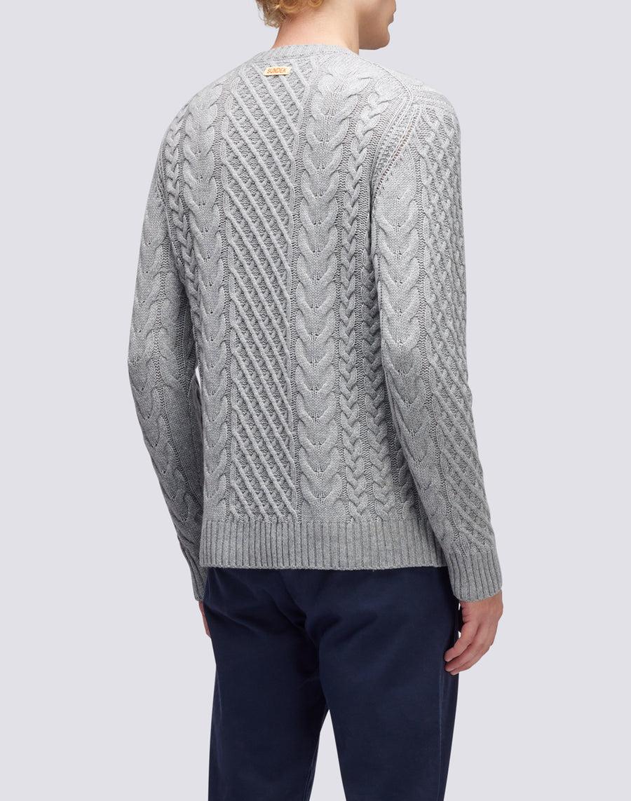 Sundek maglione a girocollo misto cashmere M354KIWS100-02900 Presa