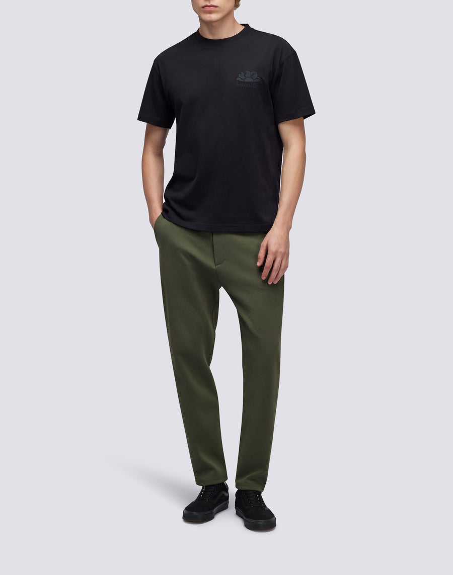 Sundek T-SHIRT GIROCOLLO CON LOGO RICAMATO M170TEJS700-00400 In Vendita