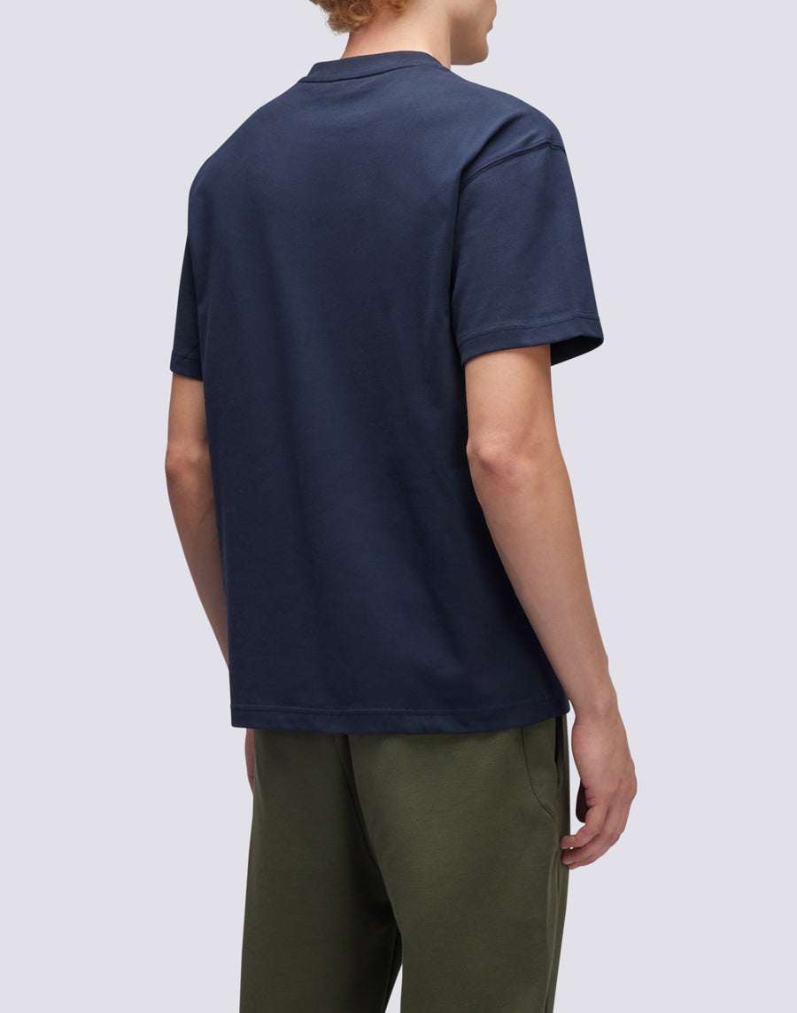 Sundek t-shirt girocollo in cotone con logo M667TEJS700-00701 Italy