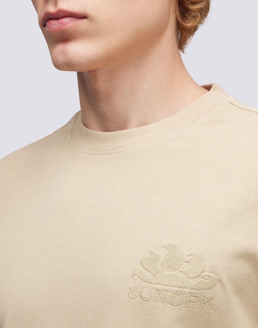 Sundek T-SHIRT GIROCOLLO CON LOGO RICAMATO M170TEJS700-65200 Offerta per la Festa della Mamma