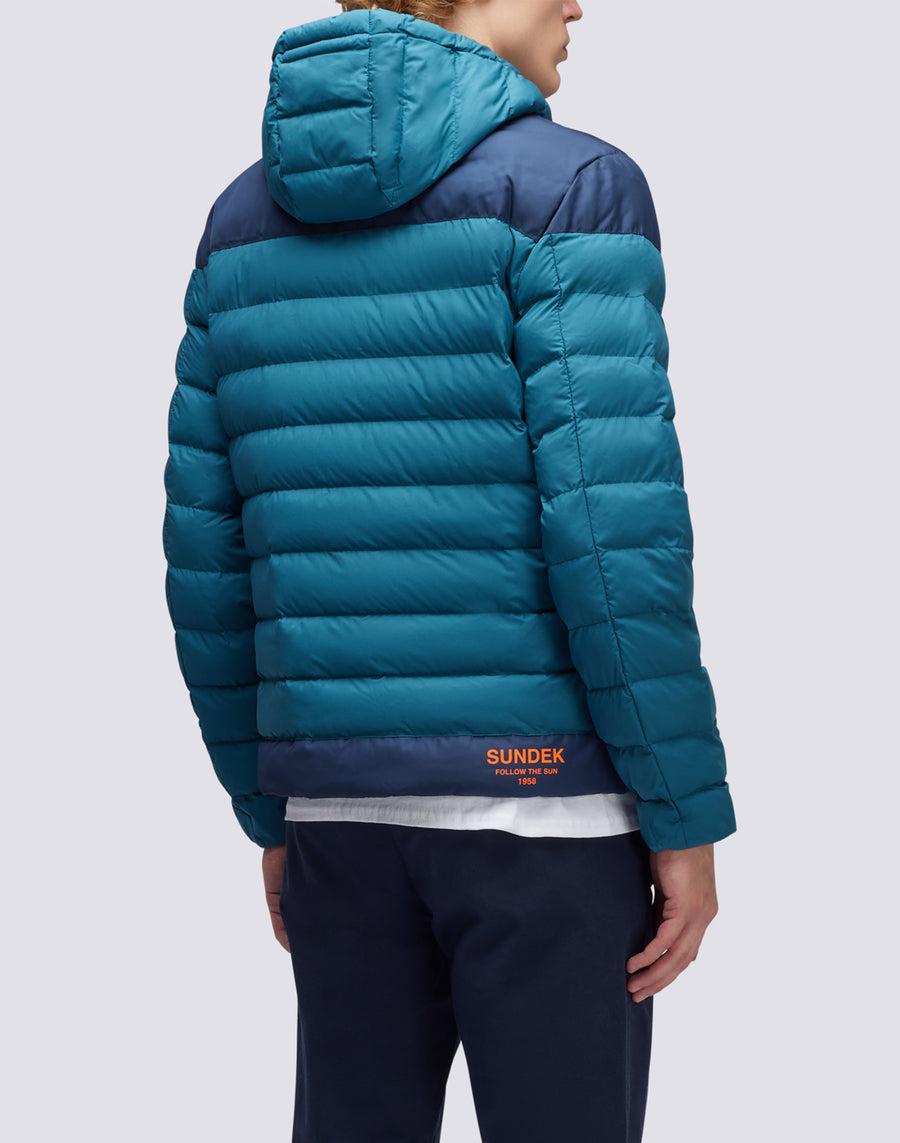Sundek giacca trapuntata con cappuccio m998jkdp100-93301 Nuovo
