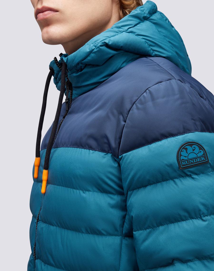 Sundek giacca trapuntata con cappuccio m998jkdp100-93301 Nuovo