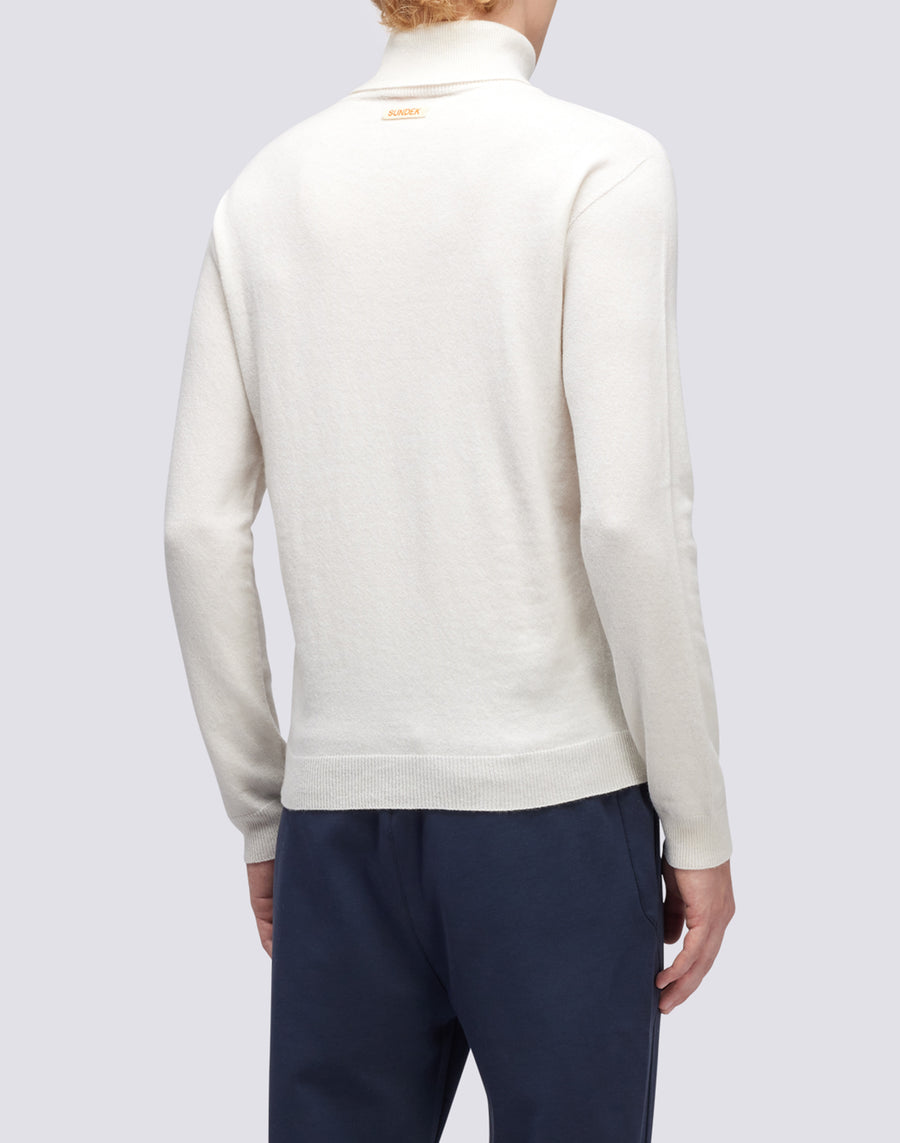 Sundek maglione a girocollo misto cashmere M351KIWS500-03900 Spedizione Gratuita