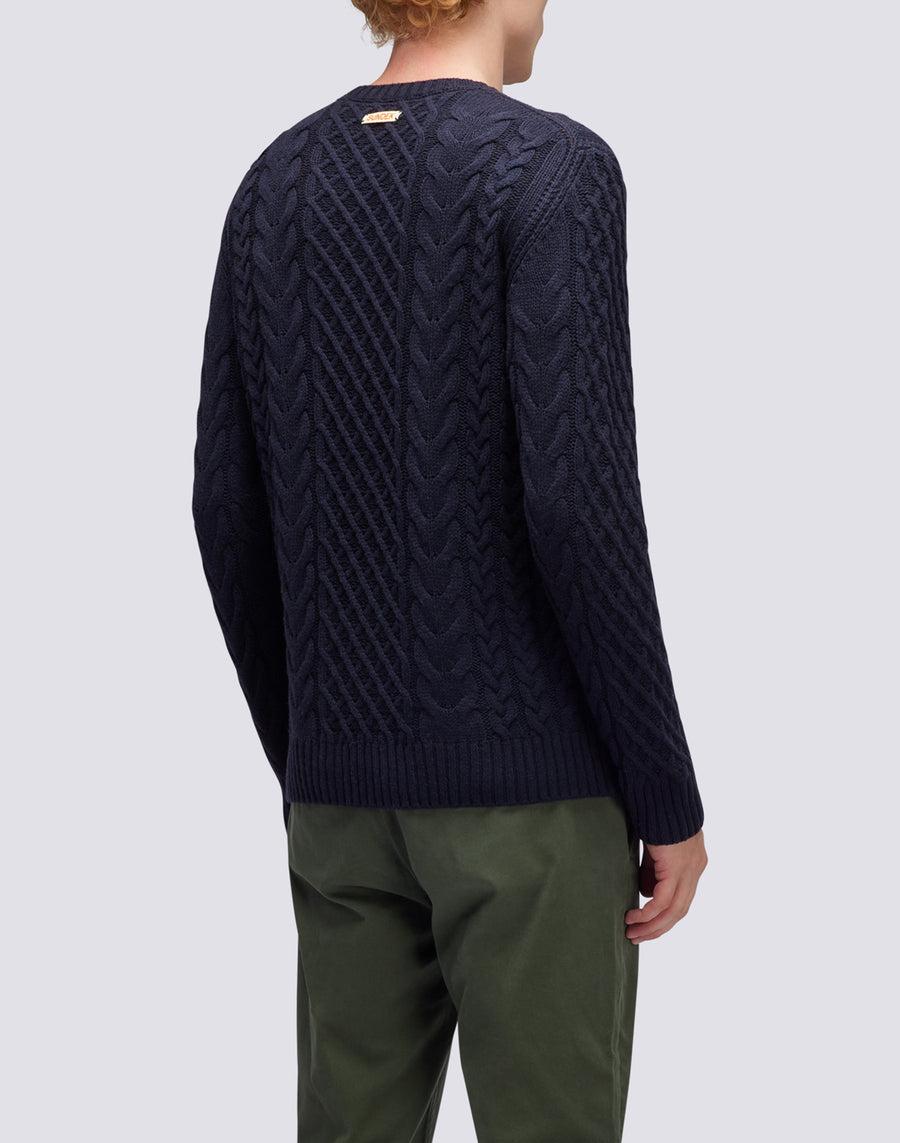 Sundek maglione a girocollo misto cashmere M354KIWS100-00700 Qualità Garantita