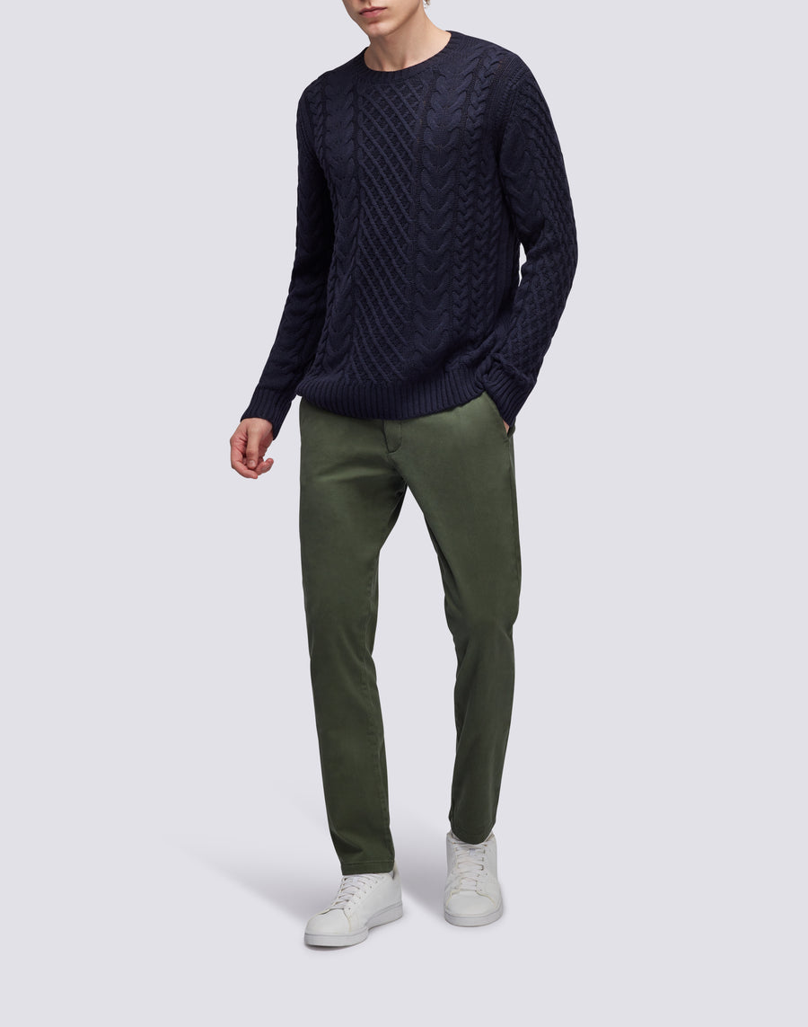 Sundek maglione a girocollo misto cashmere M354KIWS100-00700 Qualità Garantita