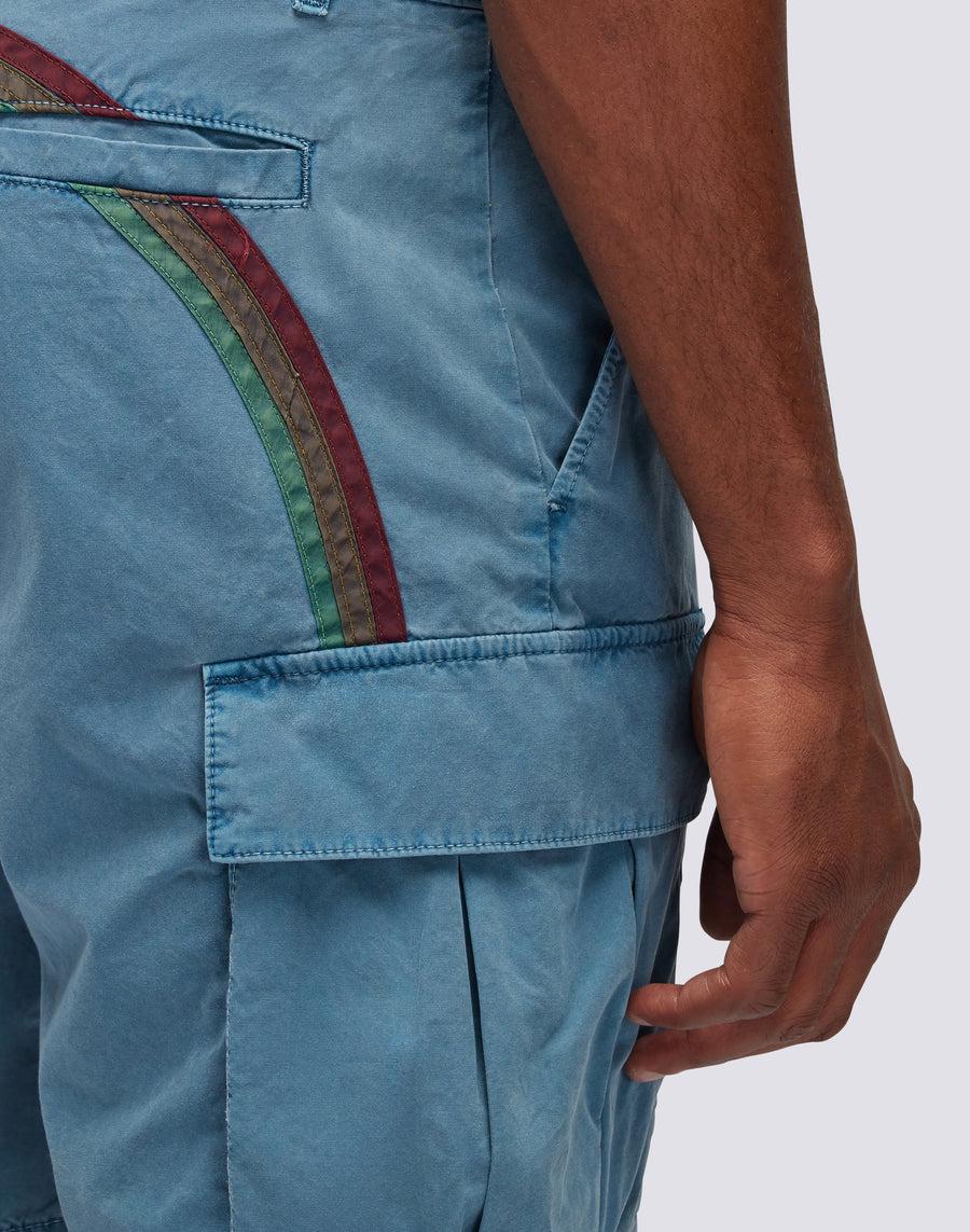Sundek SHORTS CARGO IN TESSUTO TINTO IN CAPO CON ARCOBALENO m248wkpp900-a2601 Sottocosto