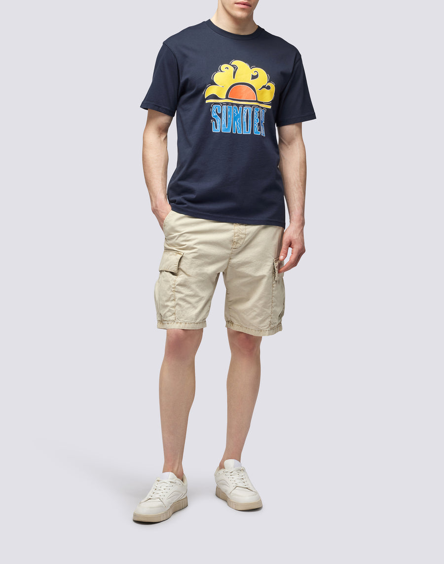 Sundek T-SHIRT SUNDEK LOGO m614tejr900-00701 In Vendita