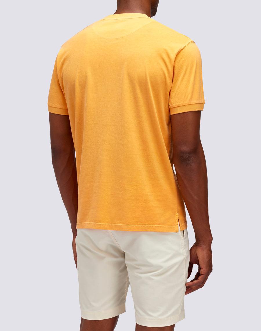Sundek T-SHIRT NEW DEY GIROCOLLO TINTO CAPO CON LOGO m108tej78tc-a3301 Saldi