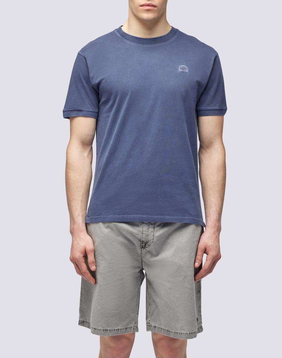 Sundek T-SHIRT NEW DEY GIROCOLLO TINTO CAPO CON LOGO m108tej78tc-00701 Online