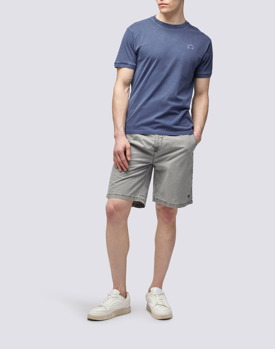 Sundek T-SHIRT NEW DEY GIROCOLLO TINTO CAPO CON LOGO m108tej78tc-00701 Online