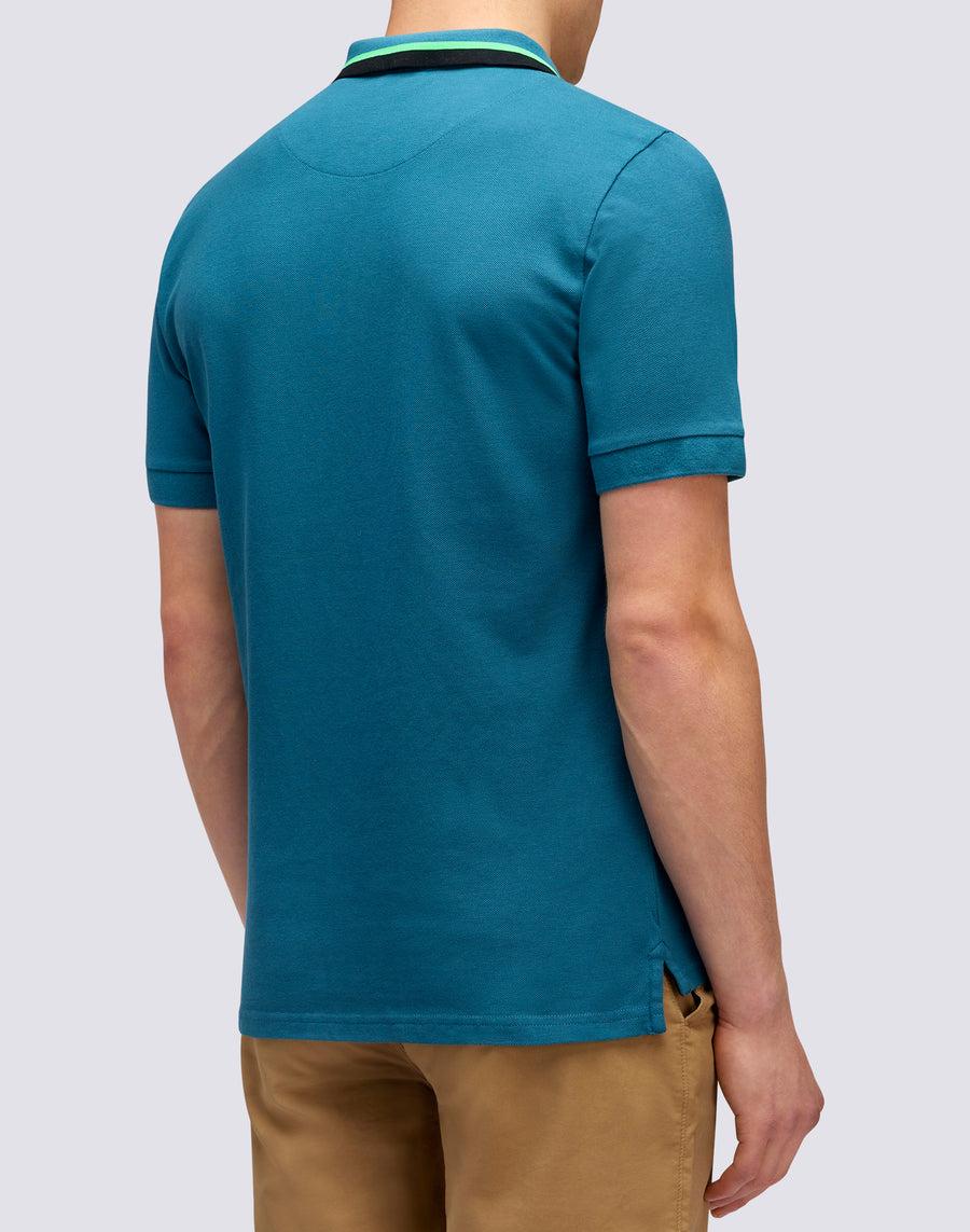 Sundek POLO IN COTONE PIQUET COMBINATO m997plpq500-a3401 Prezzo Ridotto