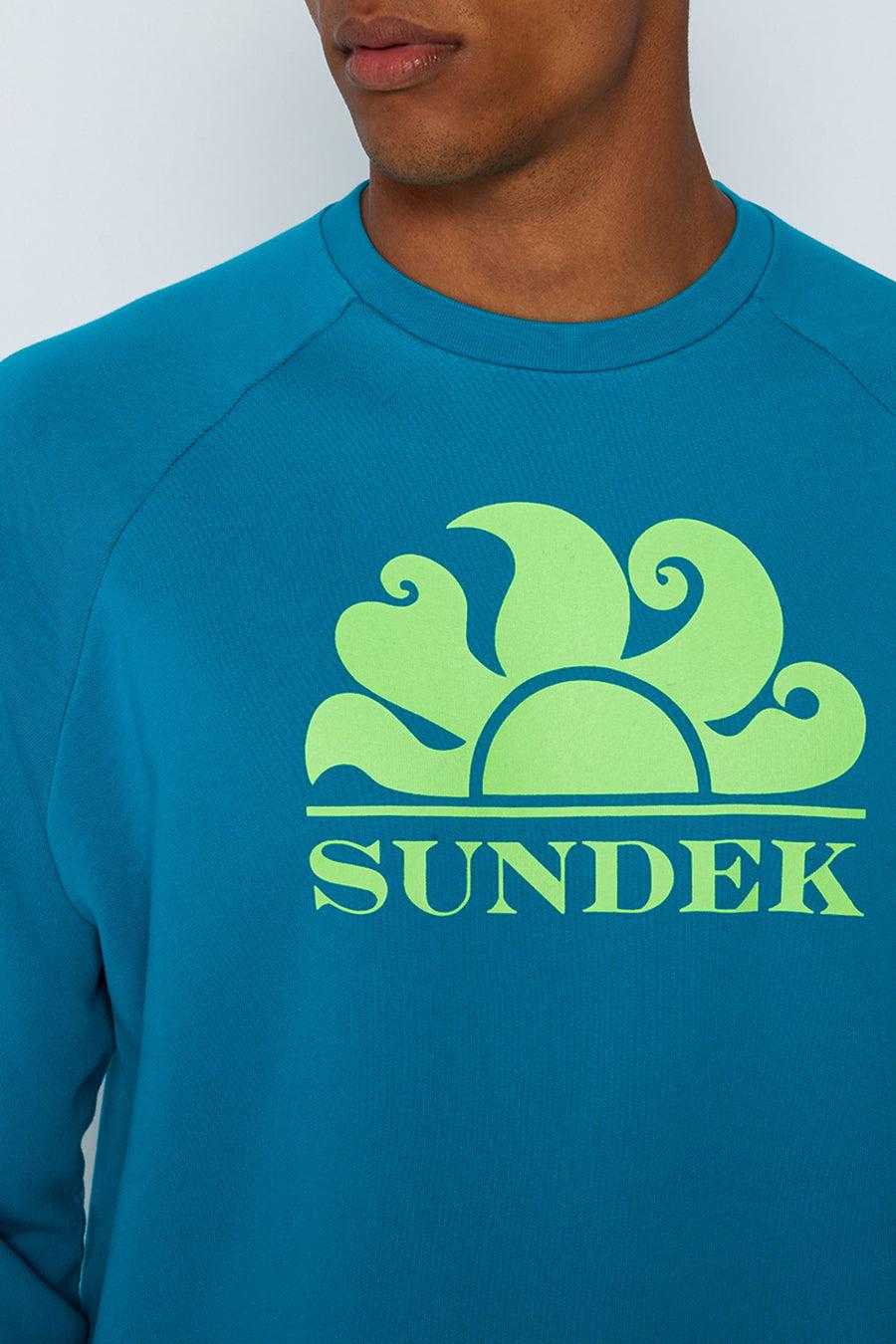 Sundek felpa a girocollo con logo M138JHF7700-69401 In Linea