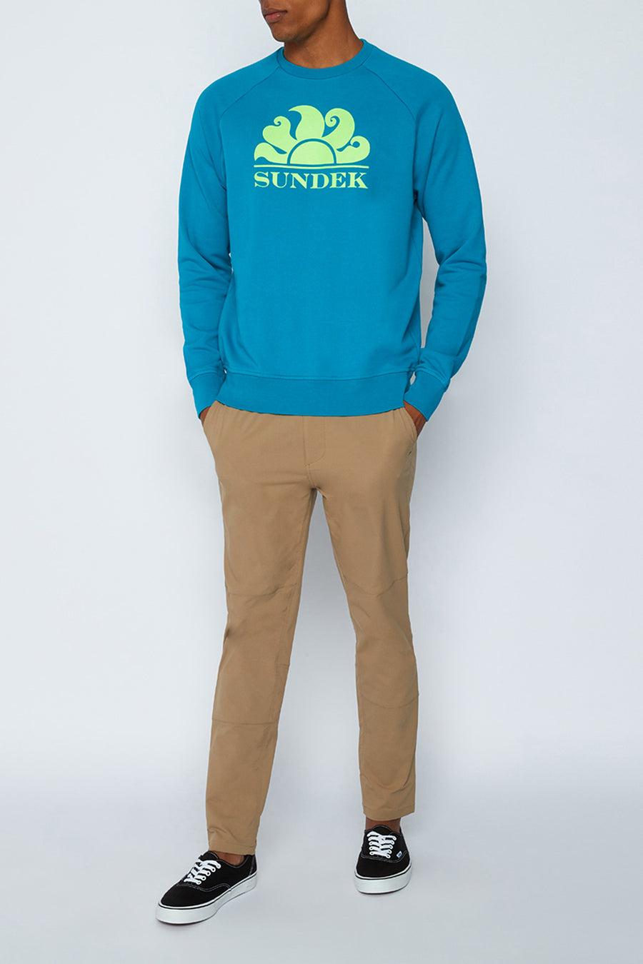 Sundek felpa a girocollo con logo M138JHF7700-69401 In Linea