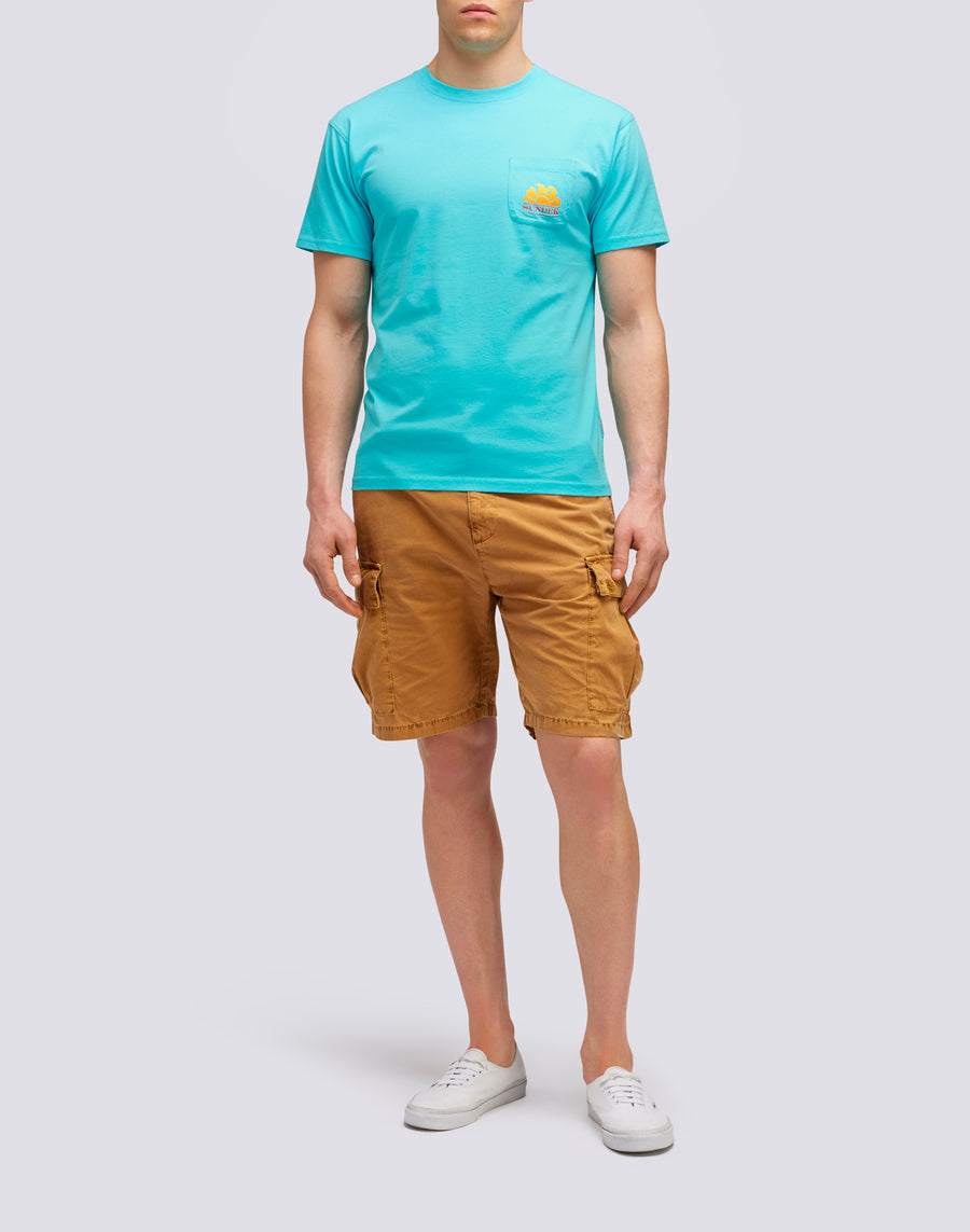 Sundek T-SHIRT NEW HERBERT GIROCOLLO CON MAXI-LOGO m028tej7800-05200 Qualità