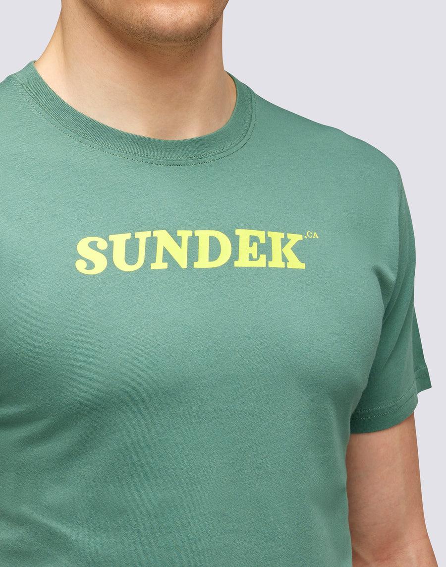 Sundek T-SHIRT GIROCOLLO CON LOGO m287tej7800-a1601 Promozione