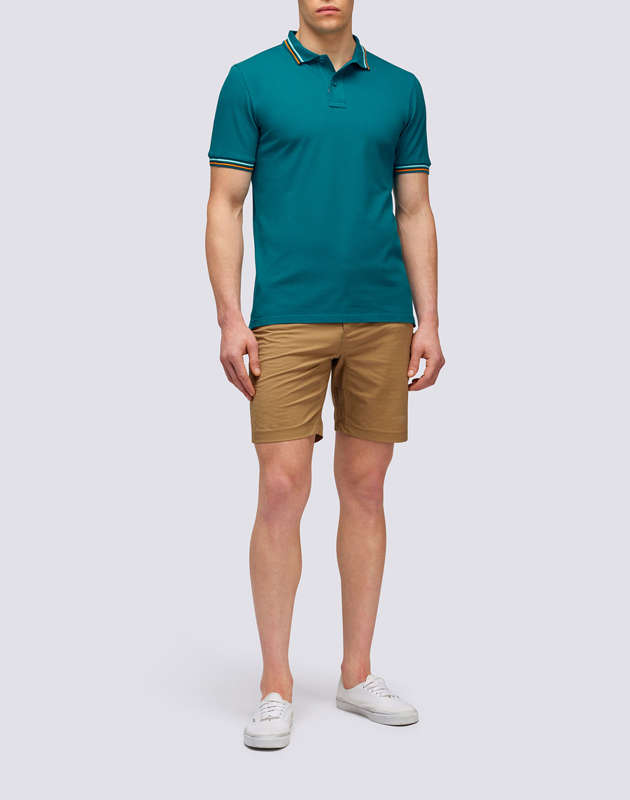 Sundek POLO BRICE IN COTONE PIQUET CON DETTAGLI TRICOLOR m779plj6500-01203 Spedizione Gratuita