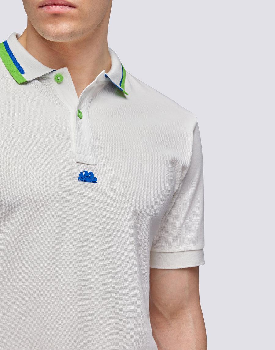 Sundek POLO IN COTONE PIQUET COMBINATO m997plpq500-03901 Acquista Ora