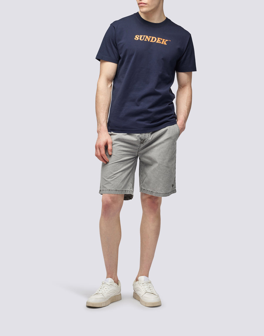 Sundek T-SHIRT GIROCOLLO CON LOGO Promozione Limitata