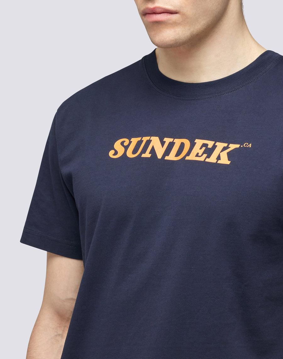 Sundek T-SHIRT GIROCOLLO CON LOGO Promozione Limitata
