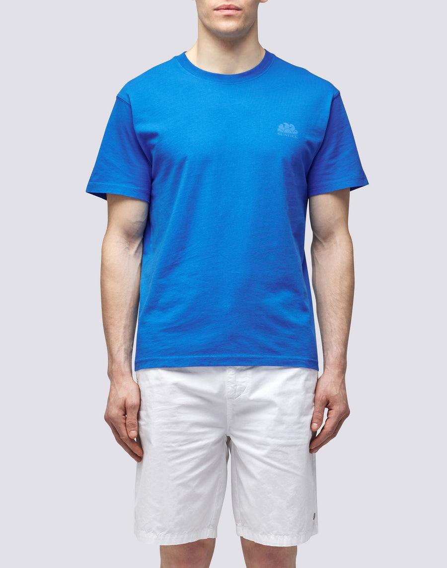 Sundek T-SHIRT GIROCOLLO CON LOGO m129tej78ot-a2200 Economico