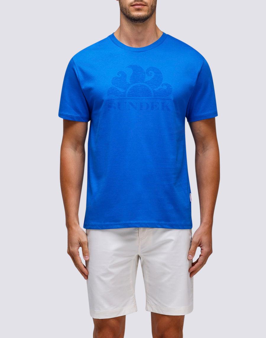 Sundek T-SHIRT MANICHE CORTE CON LOGO m021tej78ot-a2200 Outlet