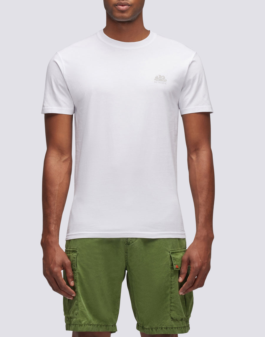 Sundek t-shirt girocollo con logo M129TEJ78OT-00600 Vendita Calda