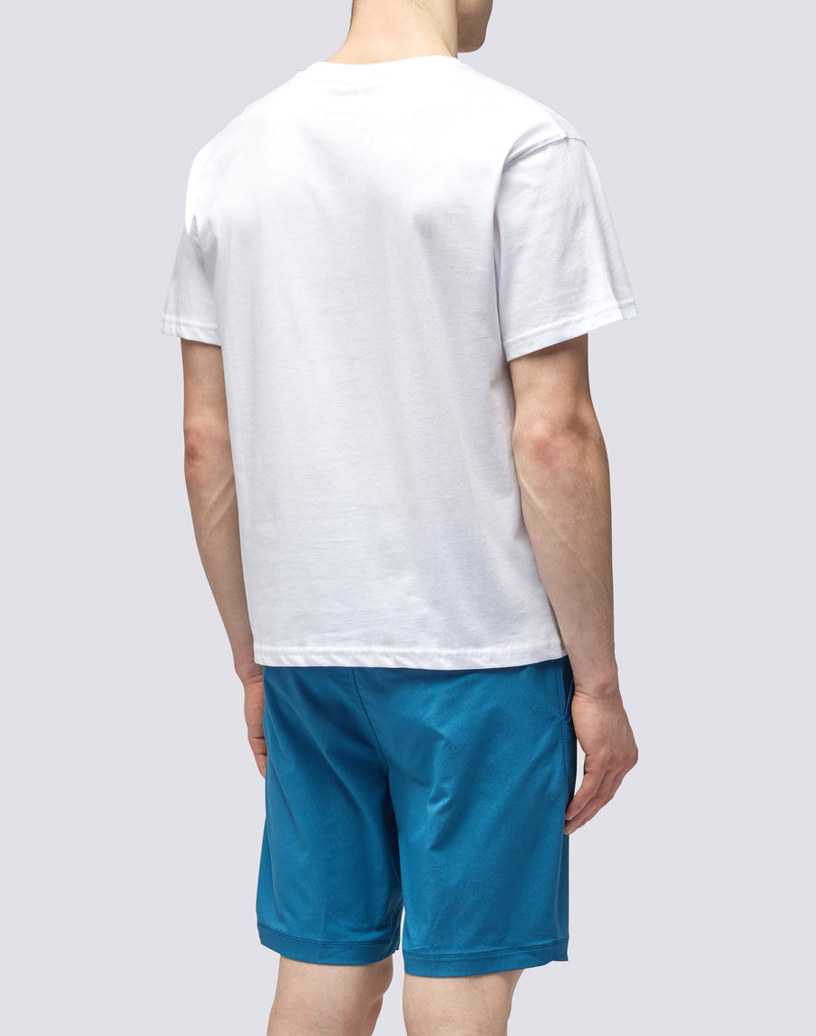 Sundek T-SHIRT GIROCOLLO CON STAMPA LOGO m021tej7800-00607 In Saldo